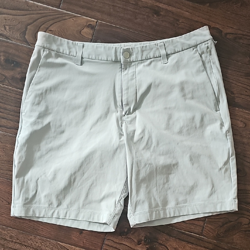 Lululemon Athletica Gray Flat Front Shorts
